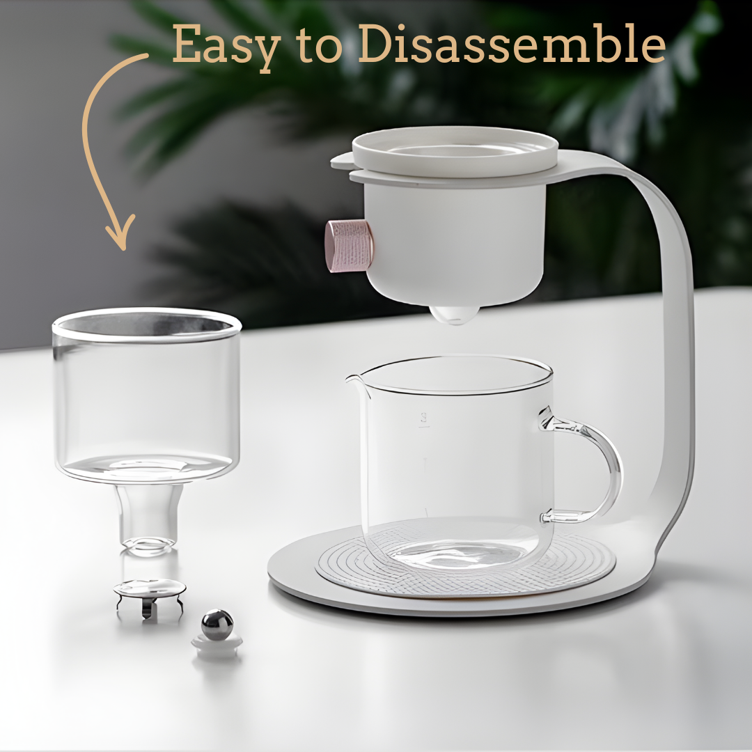Disassembled Glassence™ Tower Teapot